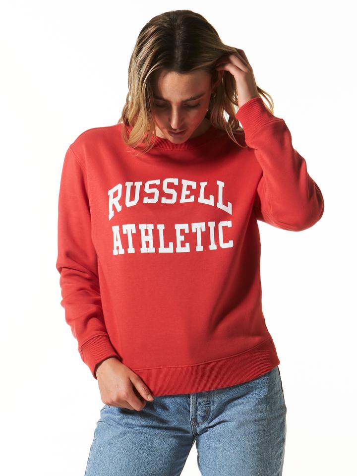 RUSSELL ATHLETIC WOMENS ARCH LOGO CREW