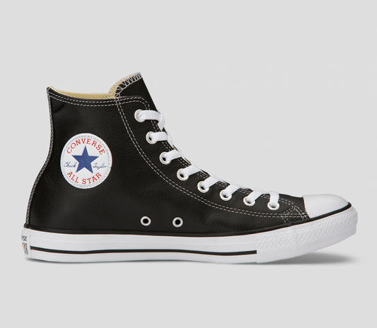 CONVERSE CHUCK TAYLOR ALL STAR LEATHER HIGH TOP BLACK