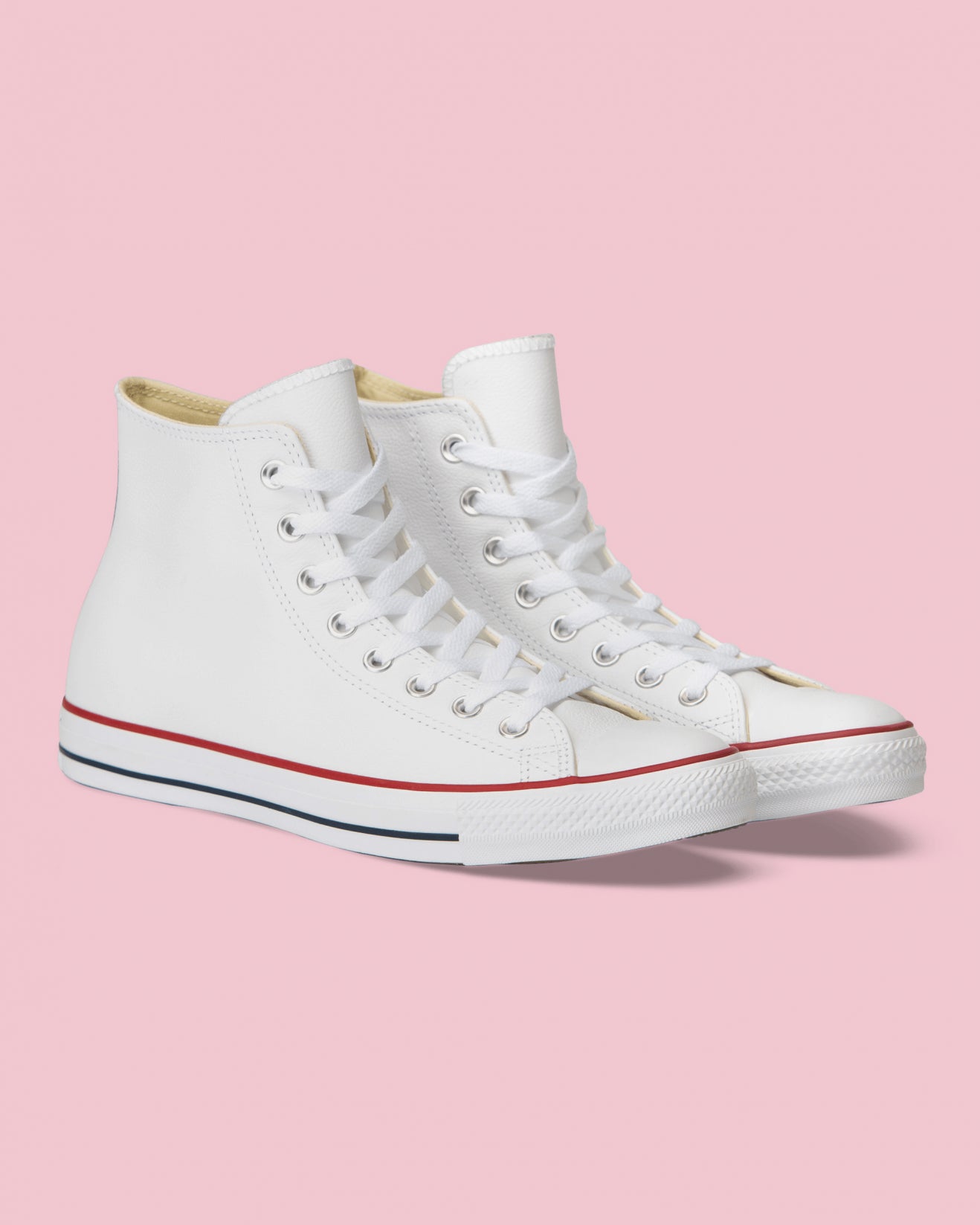 CONVERSE CHUCK TAYLOR LEATHER HIGH TOP WHITE